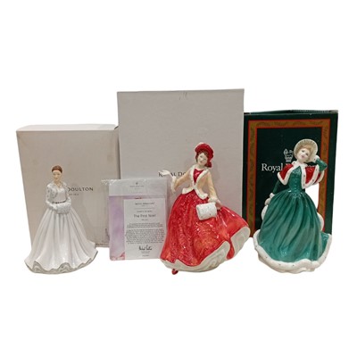 Lot 25 - Three boxed Royal Doulton figures, including...