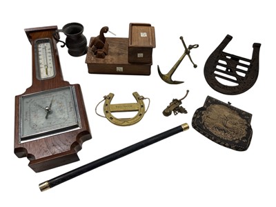 Lot 203 - A Japanese novelty wooden cigarette dispenser,...