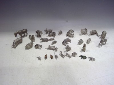 Lot 37 - Miniature Pewter Animals.