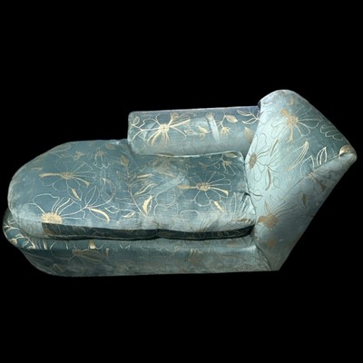 Lot 12 - A Chaise Longue in a Lorient Design Fabric....