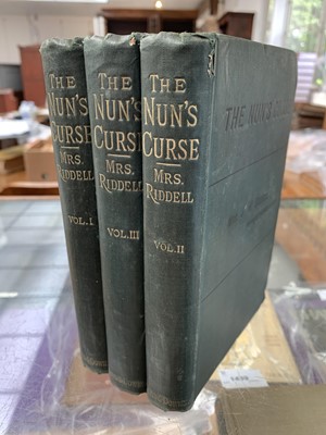 Lot 1376 - MRS J. H. RIDDELL."The Nun's Curse, A Novel."...