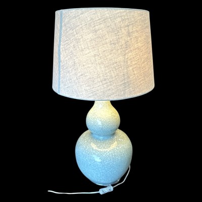 Lot 45 - An OKA, celadon crackle-glazed double gourd...