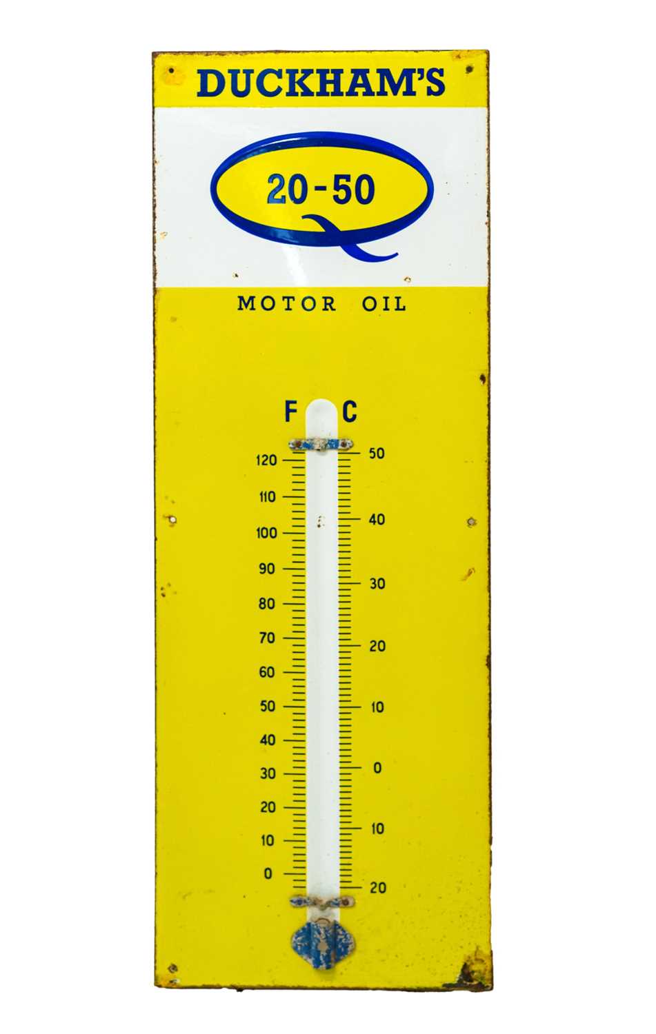 Lot 13 - An enamel Duckham's Motor Oil sign.