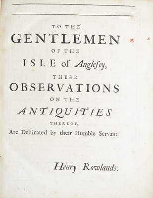 Lot 52 - (Wales) Henry Rowlands