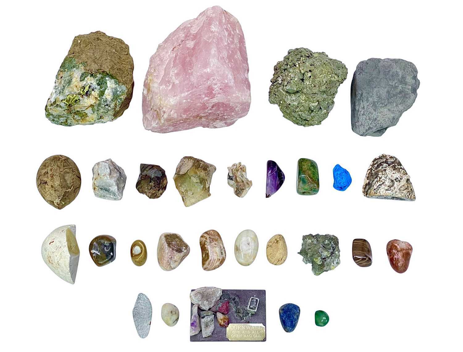 Lot 19 - A collection of approximately 60 mixed rock/mineral specimens.