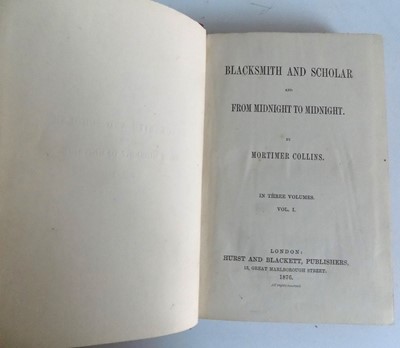 Lot 1394 - MORTIMER COLLINS. "Blacksmith and Scholar and...