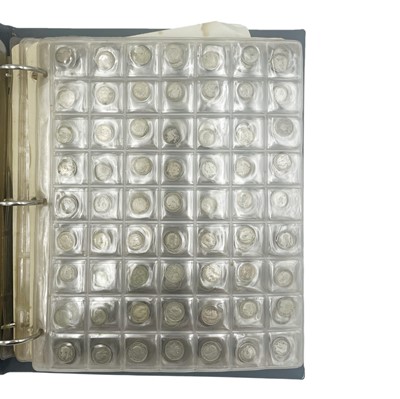 Lot 172 - GB - An album of George III to QEII silver, copper and cupro-nickel coinage.