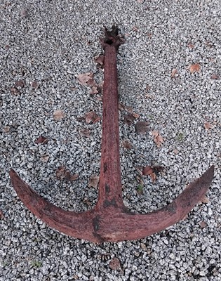 Lot 841 - A large iron ship's anchor.