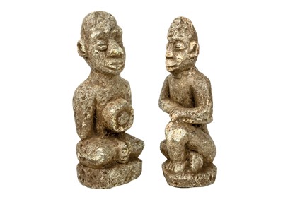 Lot 14 - Two Sierra Leone stone Nomoli figures.