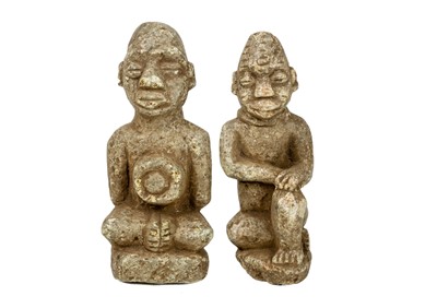 Lot 14 - Two Sierra Leone stone Nomoli figures.