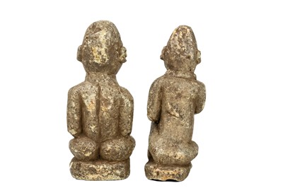 Lot 14 - Two Sierra Leone stone Nomoli figures.