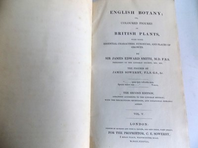 Lot 1416 - SIR JAMES EDWARD SMITH. "English Botany, or,...