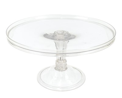 Lot 305 - A George III glass tazza or salver.