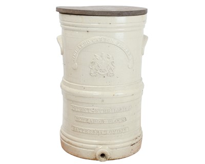 Lot 658 - A Victorian stoneware water filter of substantial size.