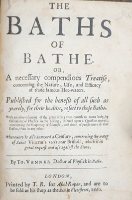 Lot 76 - (Early Tobacco Treatise) Tobias Venner