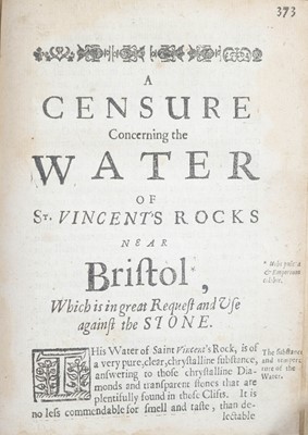 Lot 76 - (Early Tobacco Treatise) Tobias Venner