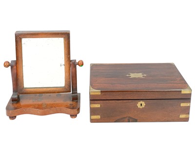 Lot 3 - A rosewood writing slope.