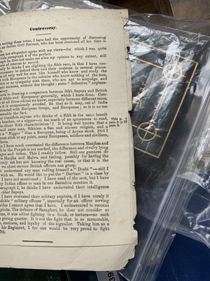 Lot 1428 - "The Sikh Sepoy." A lecture given by Captain G....