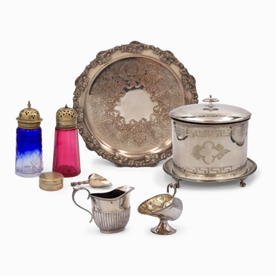 Lot 201 - A small selection of silver plated wares.