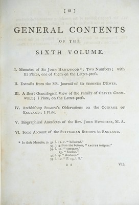 Lot 16 - (Antiquities) John Nichols editor and publisher
