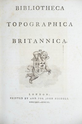 Lot 16 - (Antiquities) John Nichols editor and publisher