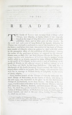 Lot 17 - (Diocese of Rochester) John Thorpe