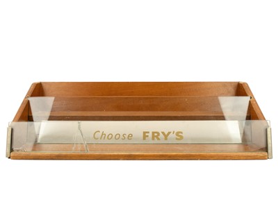 Lot 2 - A Fry's chocolate counter top advertising display shelf.