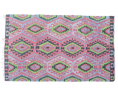 Lot 470 - An Anatolian wool Kilim rug.