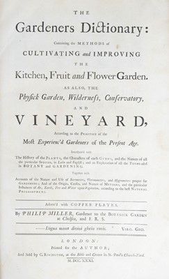 Lot 46 - (Horticulture) Philip Miller