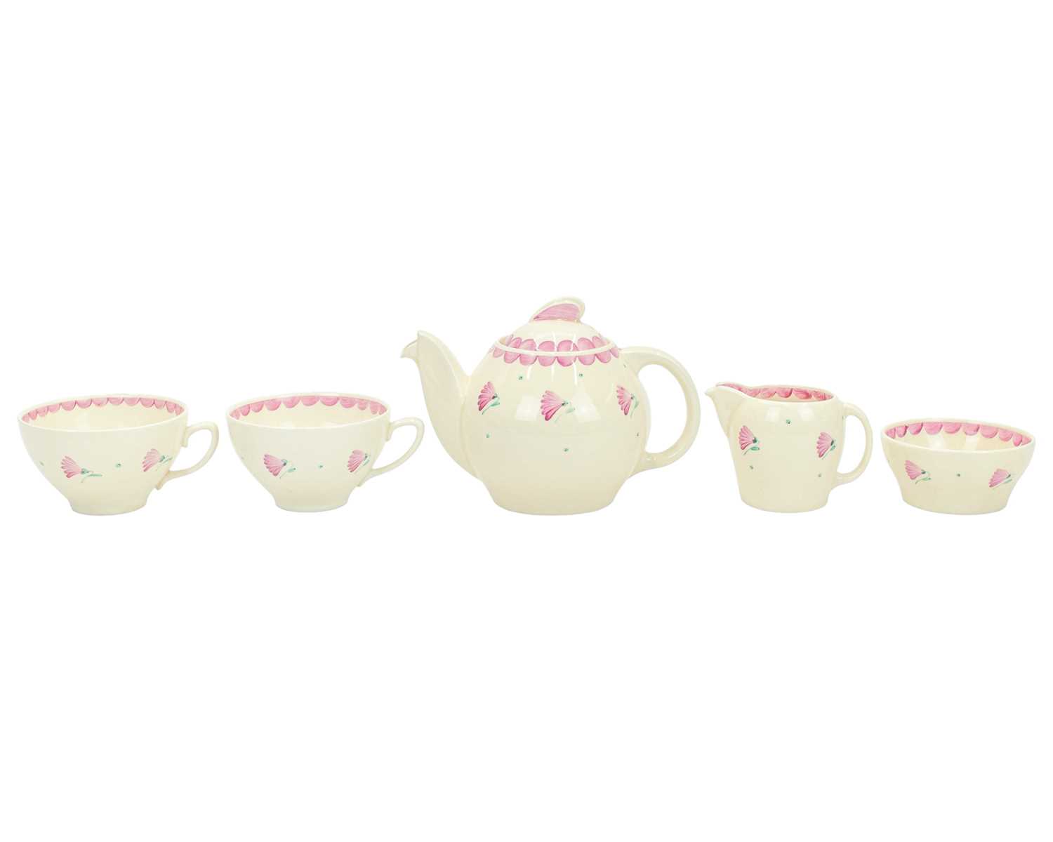 Lot 221 - A Susie Cooper tea set.