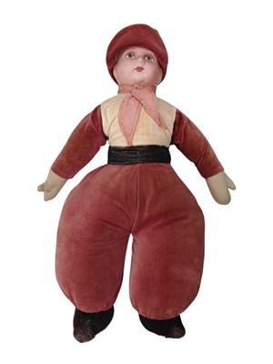 Lot 220 - A large vintage Dutch boy doll.
