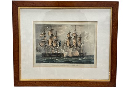 Lot 41 - Engraving after T Whitcome, 'Capture of...
