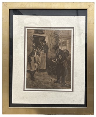 Lot 112 - Print after Stanhope Forbes 'News at Last', 57....