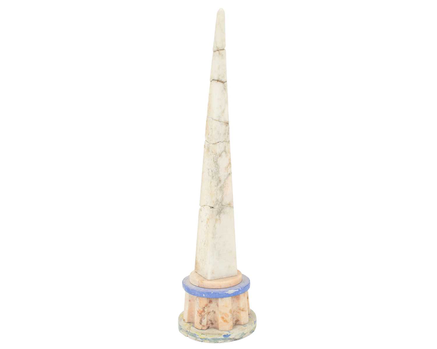 Lot 28 - A marble obelisk.