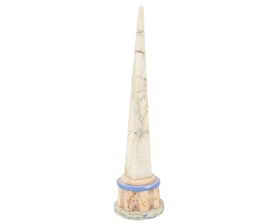 Lot 28 - A marble obelisk.