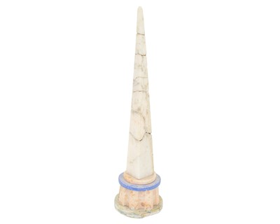 Lot 28 - A marble obelisk.