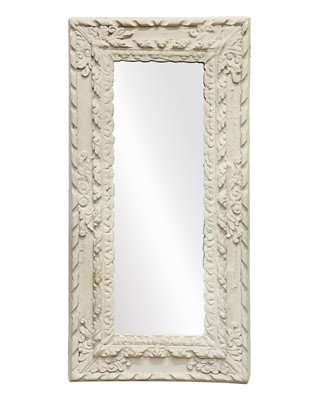 Lot 527 - A Victorian painted gesso frame.