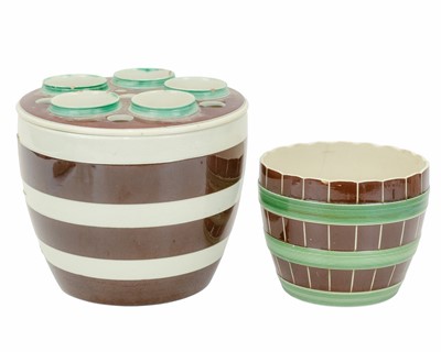 Lot 327 - A late 18th/early 19th century Wedgwood bulb pot with banded decoration.