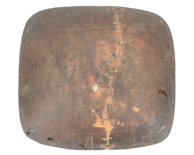 Lot 633 - An English slipware pottery dish, dated 1791.