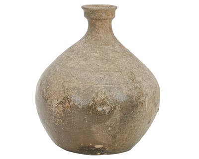 Lot 629 - A Korean unglazed bottle.