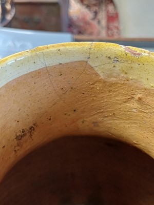 Lot 636 - A West Country documentary pottery jug, probably Barnstaple.