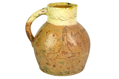 Lot 636 - A West Country documentary pottery jug, probably Barnstaple.