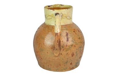 Lot 636 - A West Country documentary pottery jug, probably Barnstaple.