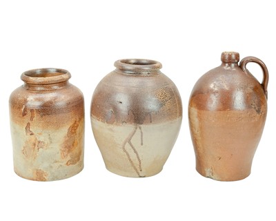 Lot 598 - An 18th century London stoneware storage jar.