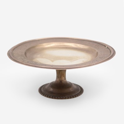 Lot 105 - A Victorian silver pedestal paten by John Keith.