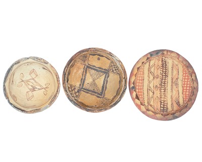 Lot 592 - A Berber Kabyle unglazed clay dish.