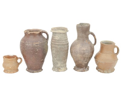 Lot 627 - German medieval pots.