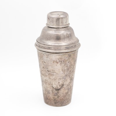 Lot 111 - A George V silver cocktail shaker by James Dixon & Sons Ltd.