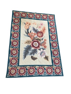 Lot 354 - A large needlepoint tapestry wall panel.