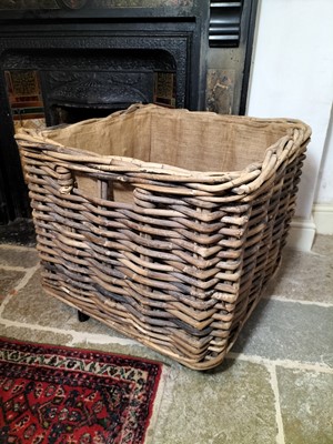 Lot 298 - A log basket